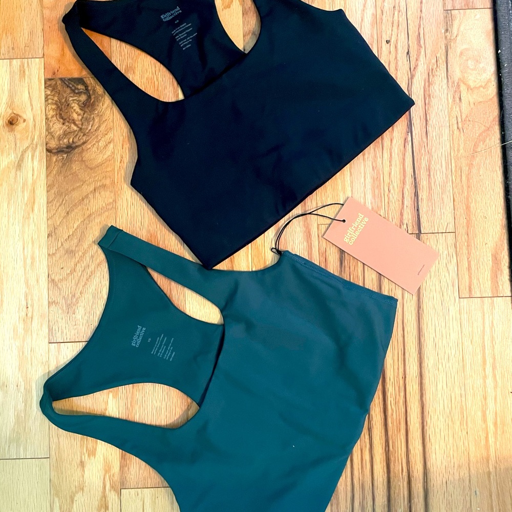 Bundle of 2 Girlfriend Collective Paloma Bras NWT